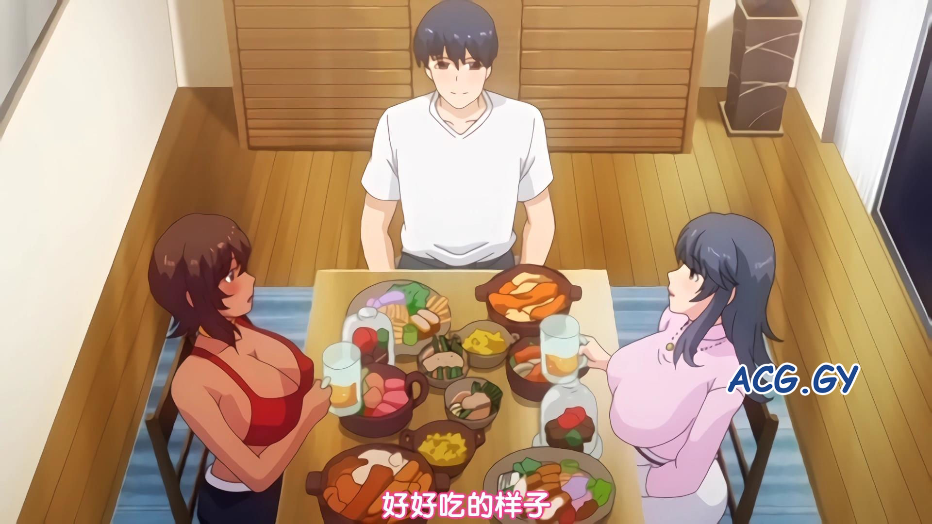 [ピンクパイナップル] 母ちゃんの友達にシコってるところ見られた。 THE ANIMATION